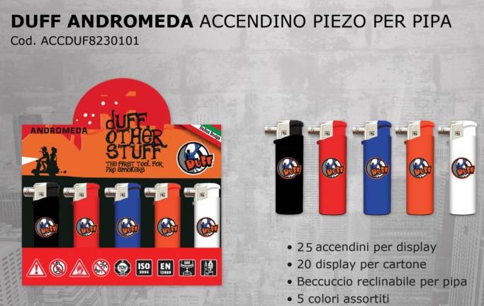 Accendini Duff Andromeda per Pipa x 25pz