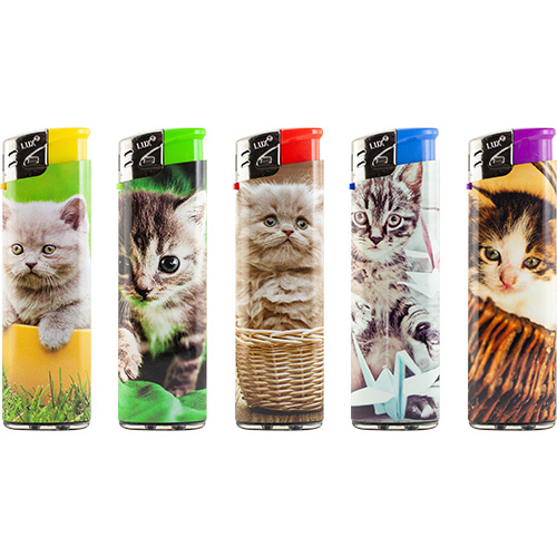 Accendino Lux Piezo Cat x 50pz Accendino Lux Piezo Cat x 50pz