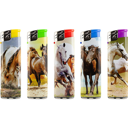 Accendino Lux Piezo Horse x 50pz Accendino Lux Piezo Horse x 50pz