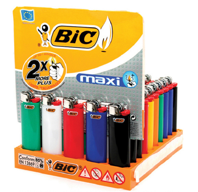 Accendino Bic J21 Maxi Grande con Regolatore x 50pz Accendino Bic J21 Maxi Grande con Regolatore x 50pz
