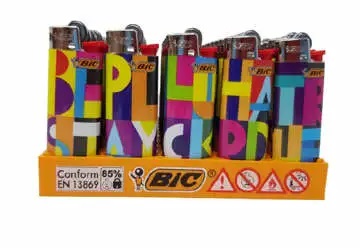 Accendino Bic J25 Mini Decorato Colouring x 50pz Accendino Bic J25 Mini Decorato Colouring x 50pz