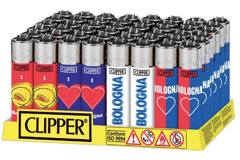 Accendino Clipper Large Souvenir Bologna x 48pz