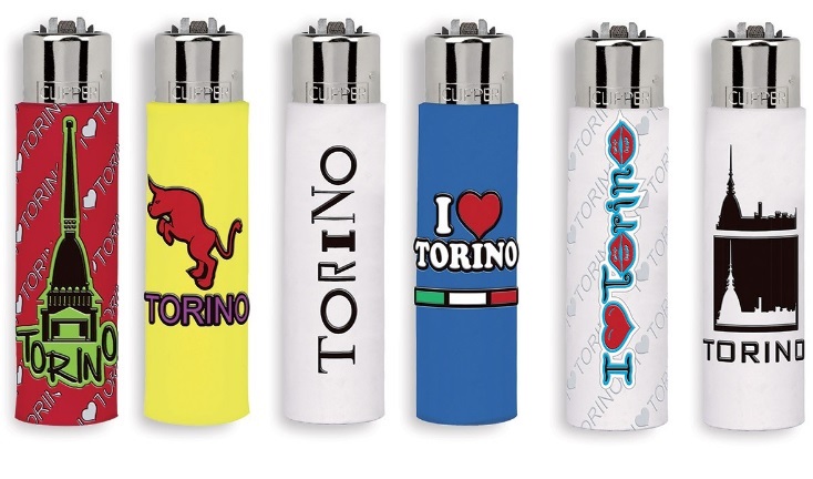 Accendino Clipper Large Souvenir Torino x 48pz - Clicca l'immagine per chiudere