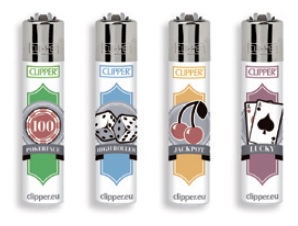 Accendino Clipper Micro Lucky Games FF x 48pz