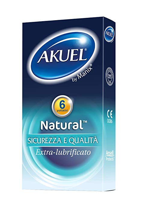 Akuel Natural Classico Extra Lubrificato 6pz Farmacia