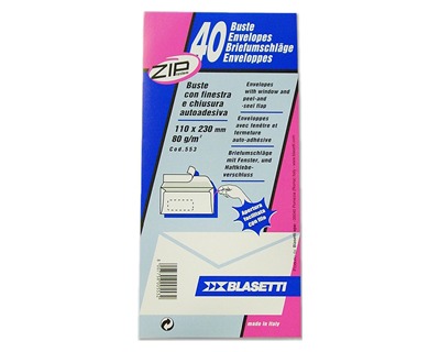 Buste Bianche Blasetti (11x23) x 40pz Buste Bianche Blasetti (11x23) x 40pz