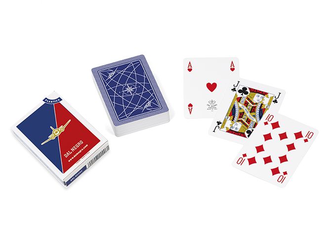 Carte Poker Aero Club Dal Negro Plastica Astuccio Blu x 1pz
