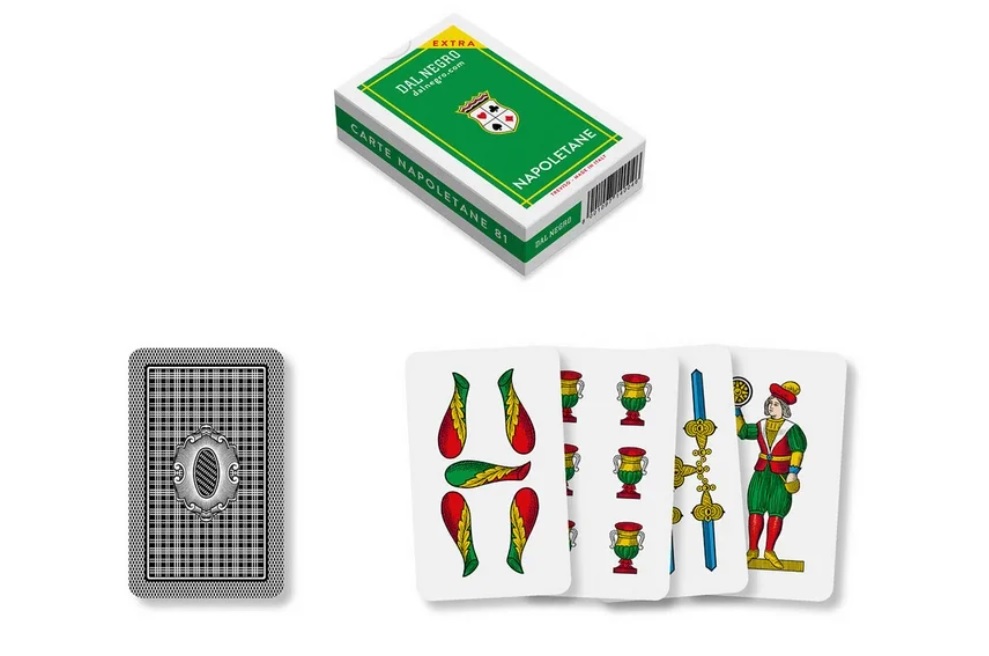 Carte Napoletane Dal Negro Extra 81 Astuccio Verde x 1pz Carte Napoletane Dal Negro Extra 81 Astuccio Verde x 1pz