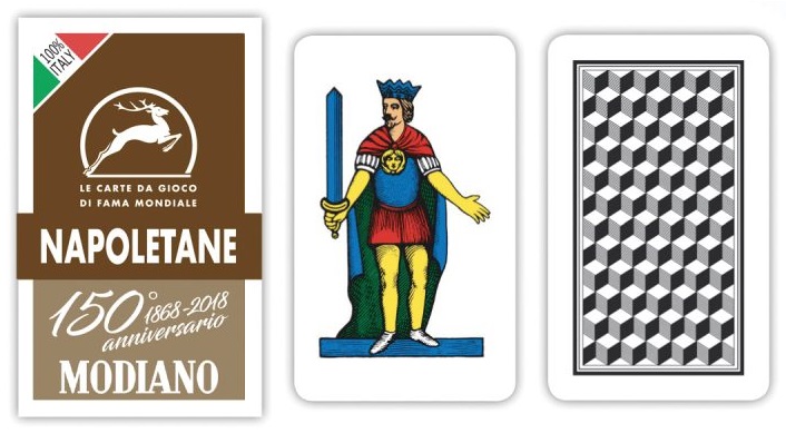 Carte Napoletane Modiano 150°Anniversario Astuccio Marrone x 1pz