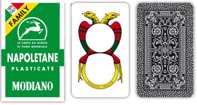 Carte Napoletane Modiano Family Astuccio Verde x 1pz Carte Napoletane Modiano Family Astuccio Verde x 1pz