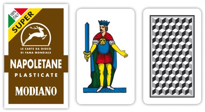 Carte Napoletane Modiano Super Astuccio Marrone x 1pz Carte Napoletane Modiano Super Astuccio Marrone x 1pz