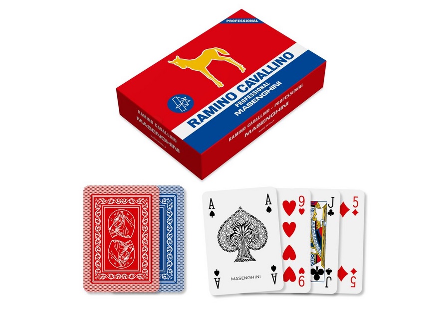 Carte Ramino Cavallino Masenghini Oro Pro Doppio Mazzo x 1pz Carte Ramino Cavallino Masenghini Oro Pro Doppio Mazzo x 1pz