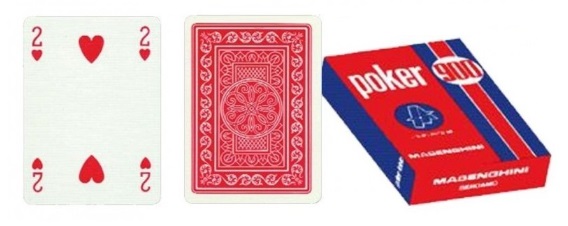 Carte Poker 900 Masenghini Telate Astuccio Rosso x 1pz Carte Poker 900 Masenghini Telate Astuccio Rosso x 1pz