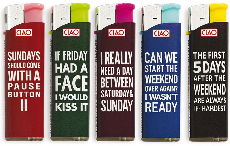 Accendino Ciao Piezo Large Weekend x 50pz Accendino Ciao Piezo Large Weekend x 50pz