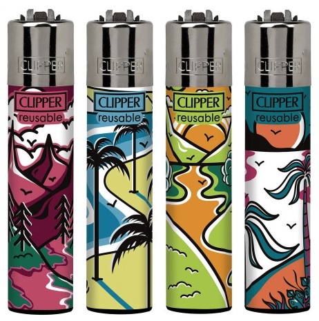 Accendino Clipper Large Amazing Landscapes x 48pz