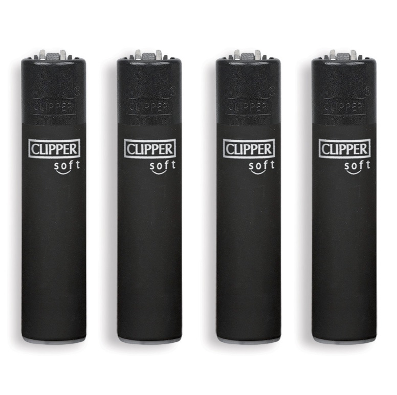 Accendino Clipper Large Black Soft x 48pz - Clicca l'immagine per chiudere