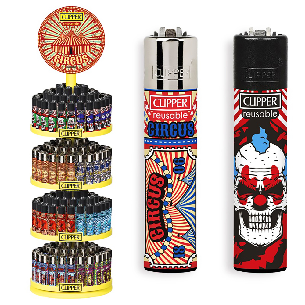 Accendino Clipper Large Circus Life Expo Girevole x 192pz