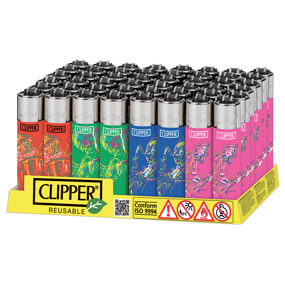 Accendino Clipper Large Color Instruments x 48pz