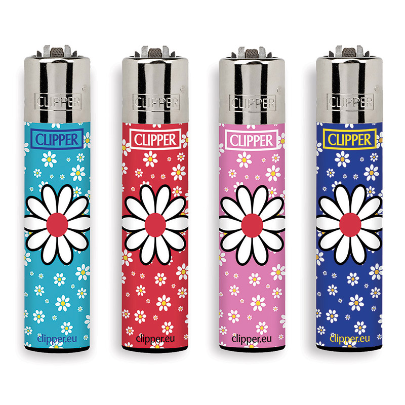 Accendino Clipper Large Daisies 6 x 48pz - Clicca l'immagine per chiudere