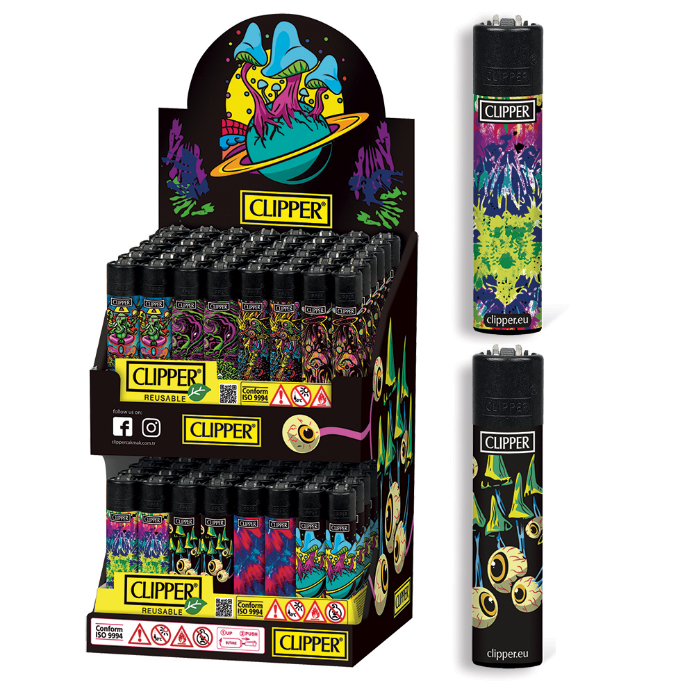 Accendino Clipper Large Dark Psychedelic Expo x 96pz