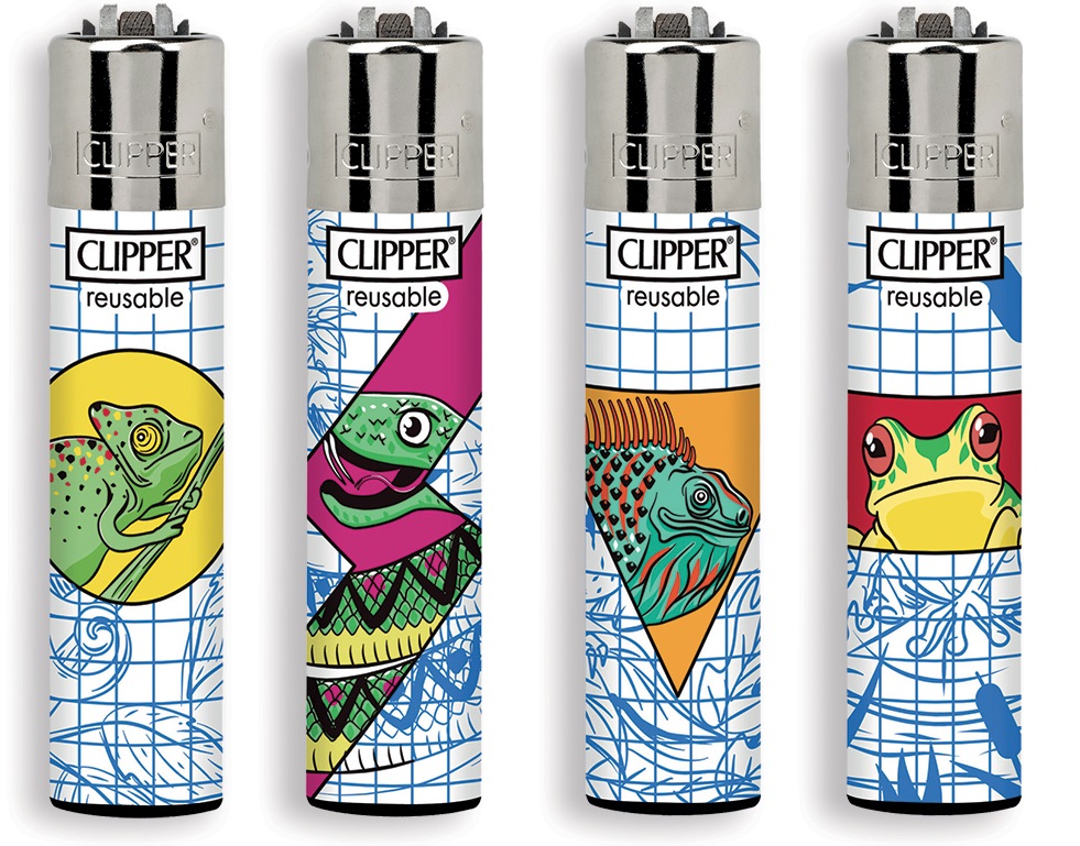 Accendino Clipper Large Drawing Animals x 48pz Accendino Clipper Large Drawing Animals x 48pz