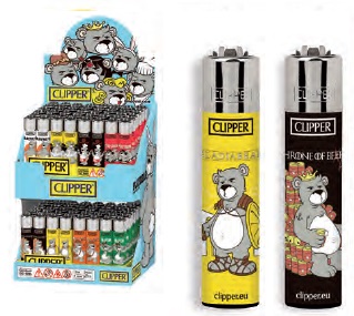 Accendino Clipper Large B-Movie Bears Expo x 96pz Accendino Clipper Large B-Movie Bears Expo x 96pz