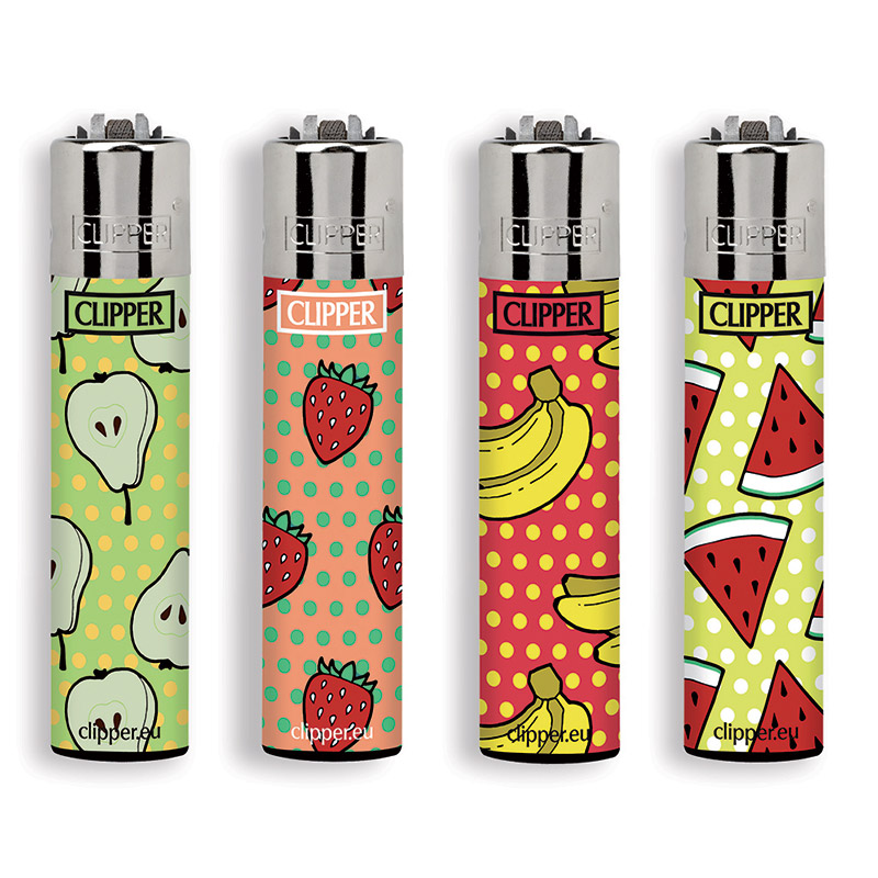 Accendino Clipper Large Fruit Pattern I x 48pz