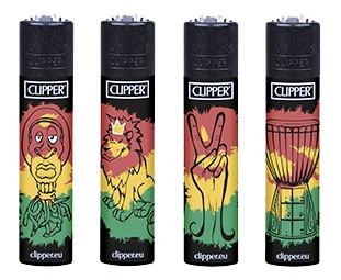 Accendino Clipper Large Jamaican Vibes x 48pz