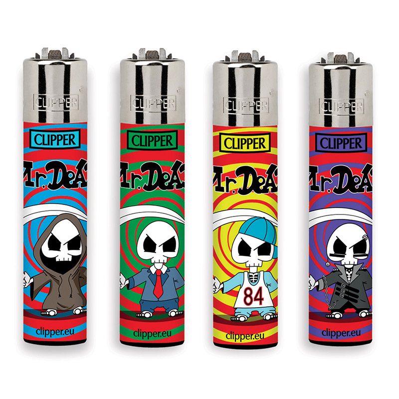 Accendino Clipper Large Mr. Dead G x 48pz