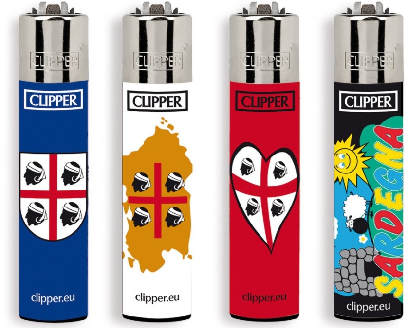 Accendino Clipper Large Souvenir Sardegna 4 x 48pz