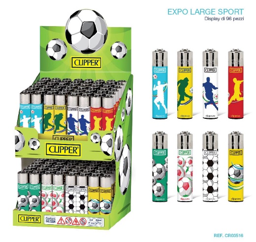 Accendino Clipper Large Sport Expo x 96pz