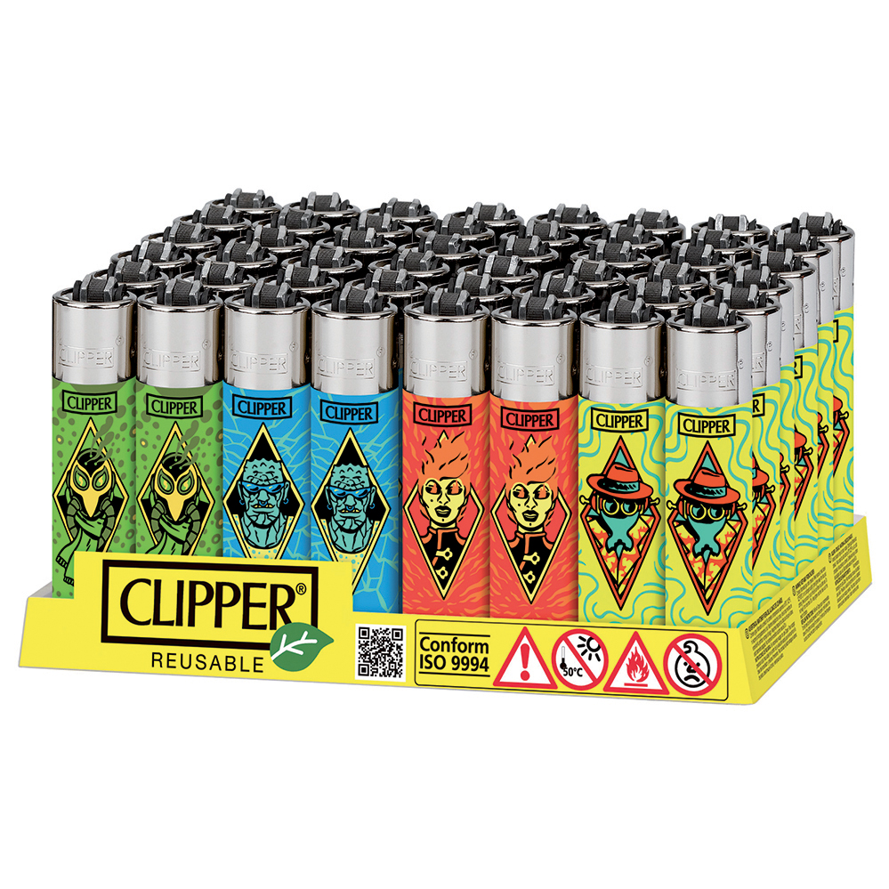 Accendino Clipper Large Villans x 48pz