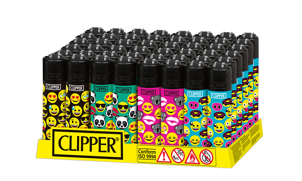 Accendino Clipper Micro Emoji Mix x 48pz - Clicca l'immagine per chiudere