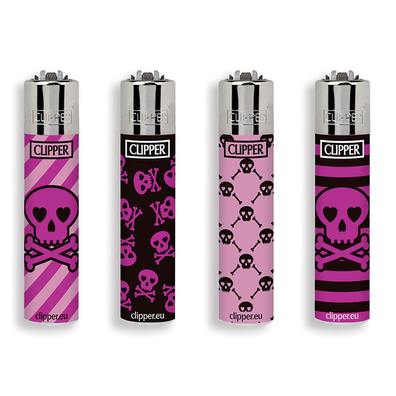 Accendino Clipper Micro Girly Skulls x 48pz