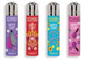 Accendino Clipper Micro Hippie Chic 6 x 48pz - Clicca l'immagine per chiudere