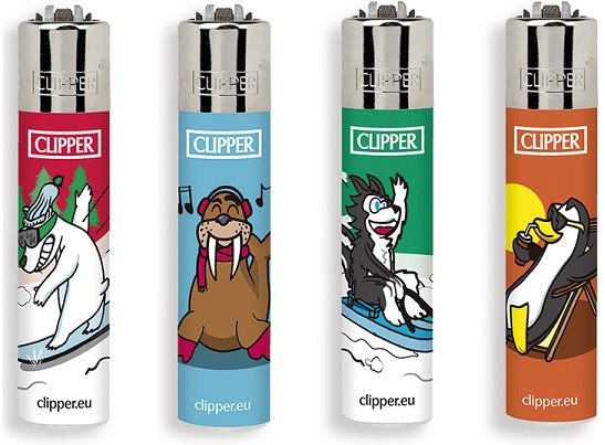 Accendino Clipper Micro North Pole Animals 2 x 48pz - Clicca l'immagine per chiudere