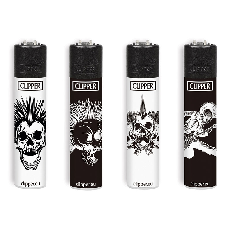 Accendino Clipper Micro Punky Skulls G x 48pz - Clicca l'immagine per chiudere