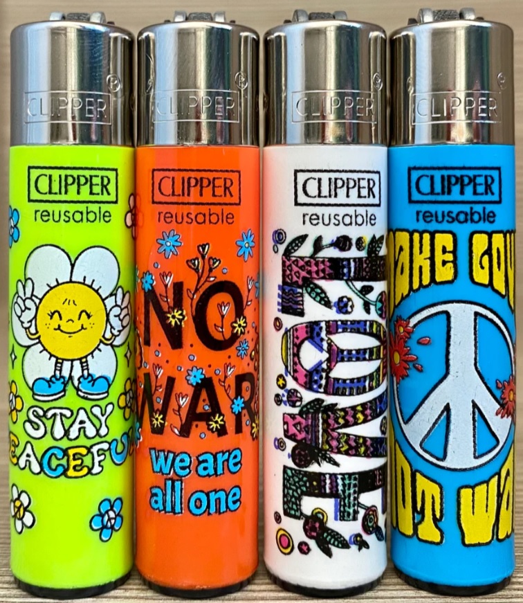 Accendino Clipper Micro Say Peace x 48pz