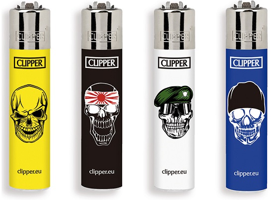 Accendino Clipper Micro Skulls 4 x 48pz