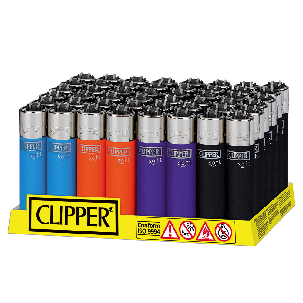 Accendino Clipper Micro Soft Touch 3 x 48pz - Clicca l'immagine per chiudere