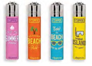 Accendino Clipper Micro Summer Enjoy 10 x 48pz - Clicca l'immagine per chiudere