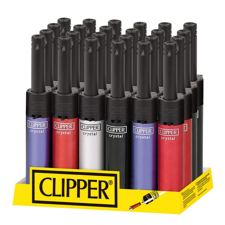 Accendigas Candele Clipper Minitube Crystal 2 x 24pz