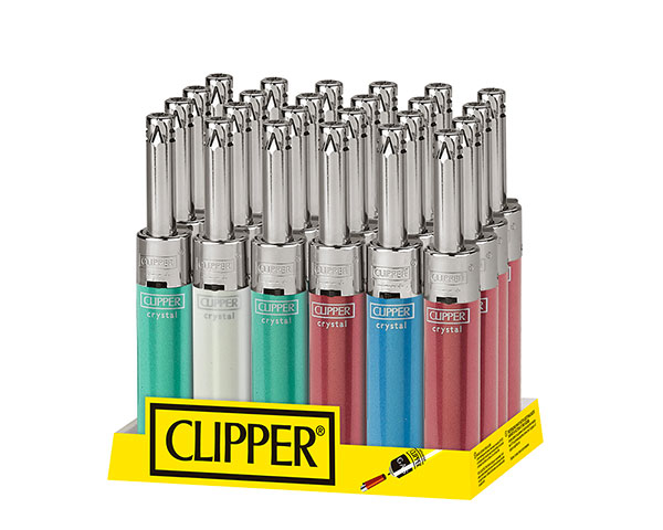 Accendigas Candele Clipper Minitube Crystal x 24pz