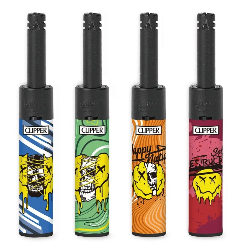 Accendigas Candele Clipper Minitube Happy Face x 24pz Accendigas Candele Clipper Minitube Happy Face x 24pz