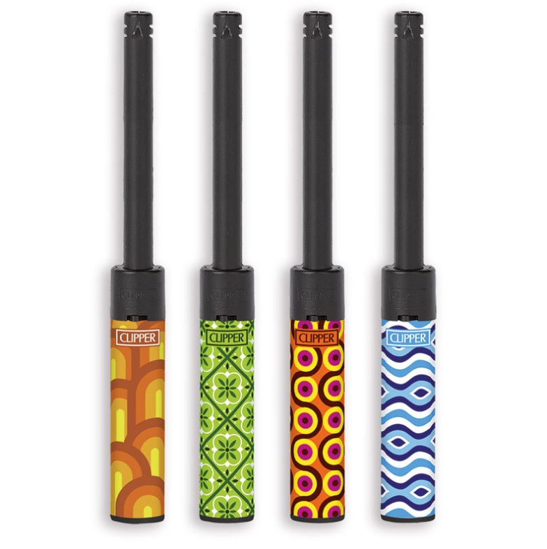 Accendigas Candele Clipper Tube Pop Art Pattern x 12pz