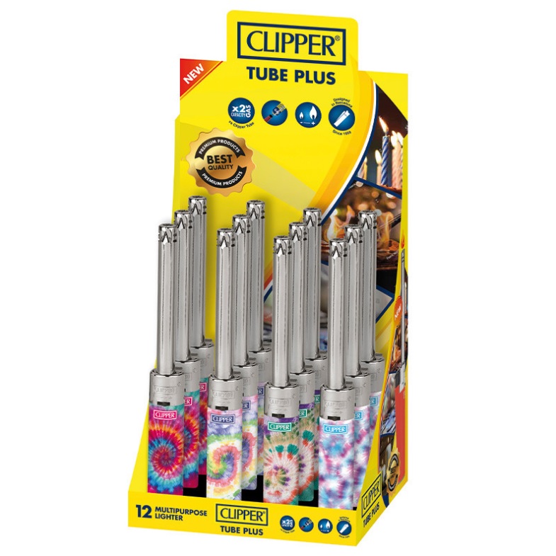 Accendigas Candele Clipper Tube Tie Dye Display x 12pz - Clicca l'immagine per chiudere