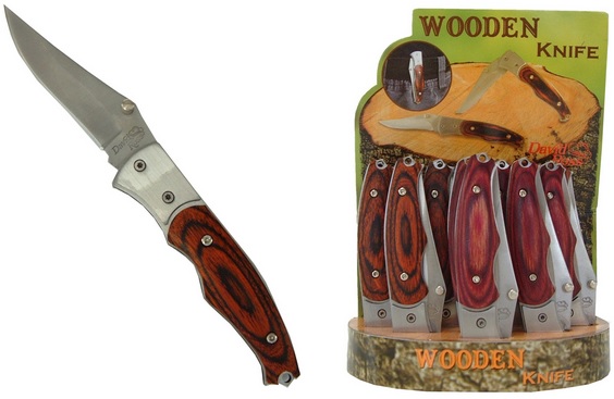 Coltellini David Ross Manico in Legno x 12pz Coltellini David Ross Manico in Legno x 12pz