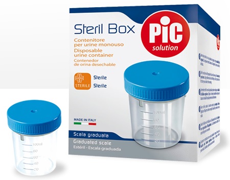 Pic Steril Box contenitore sterile per urine 100ml Pic Steril Box contenitore sterile per urine 100ml