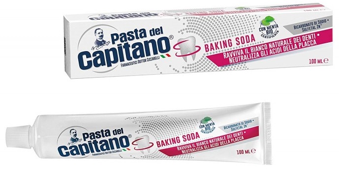 Dentifricio Pasta del Capitano Baking Soda 100ml - Clicca l'immagine per chiudere