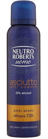 Neutro Roberts Deo Spray Uomo Asciutto Arancio 150ml